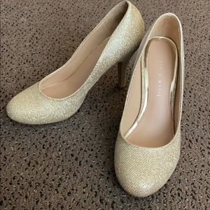 Kelly & Katie gold heels